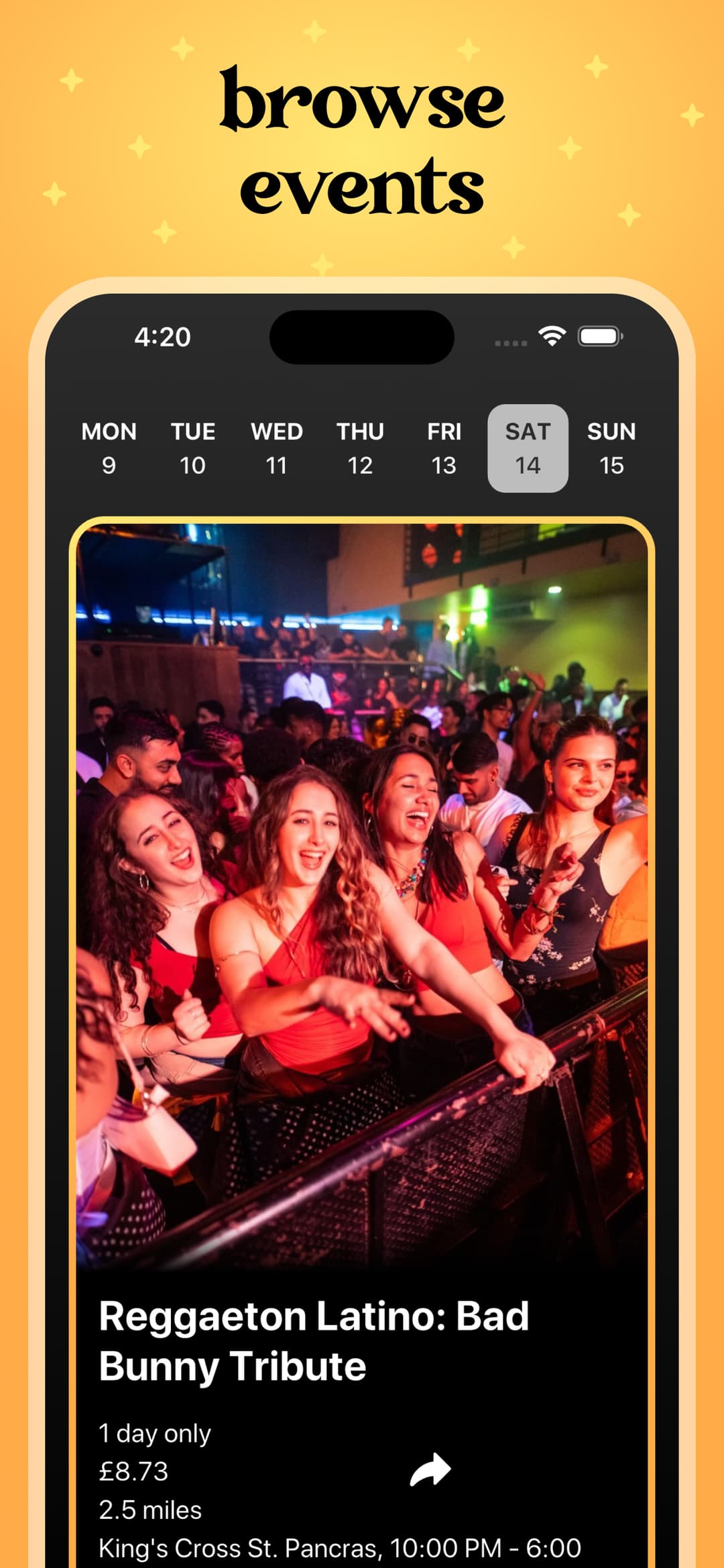 Browse events in Lani